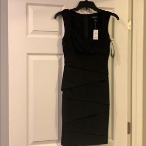 NWT size 0 White House Black Market  dress LBD